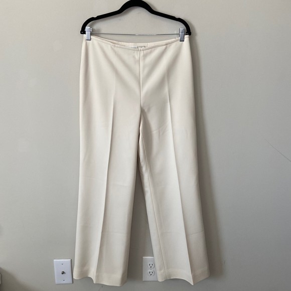 Liz Claiborne Cream Off White Everyday Essential Slacks Size 10 - Picture 1 of 7